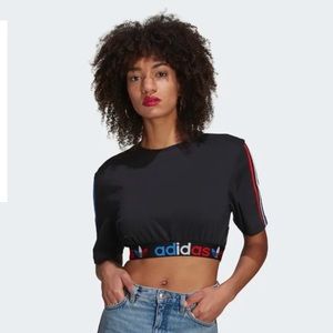 adidas Crop Top Primeblue Banded Black S